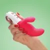 Fun Factory Vibromasseur Rabbit Miss Bi - Rose -Lingerie boutique miss bi rabbit vibrator pink handshot 1800x1800