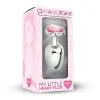 Plug Anal En Aluminium Avec Cristal En Forme De Coeur Rose - Taille M -Lingerie boutique my little heart plug medium 1