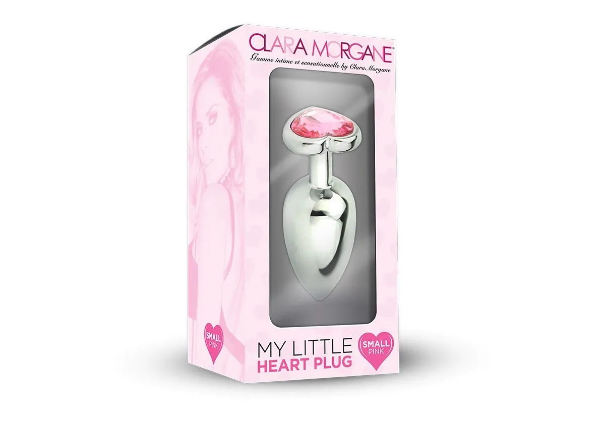 Plug Anal En Aluminium Avec Cristal En Forme De Coeur Rose - Taille S 3 Plug Anal En Aluminium Avec Cristal En Forme De Coeur Rose - Taille S