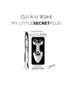 Plug Anal En Aluminium Avec Cristal Noir - Taille M -Lingerie boutique my little secret plug small 12