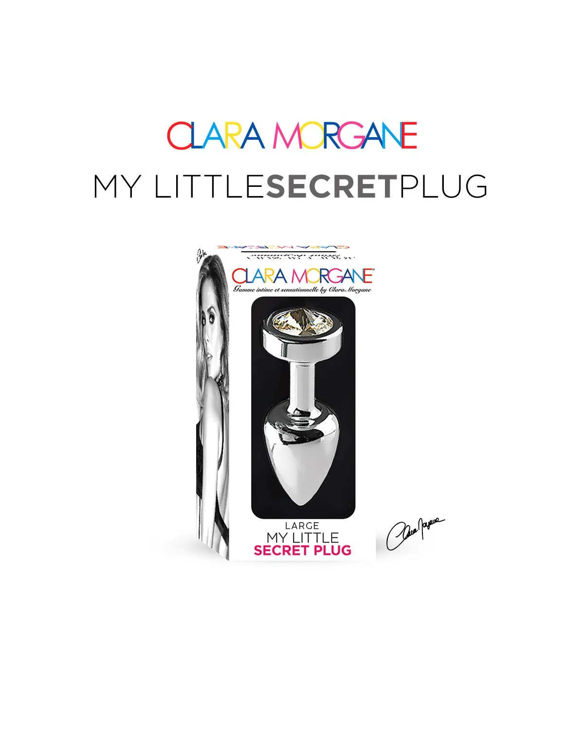 Plug Anal En Aluminium Avec Cristal Blanc - Taille L 4 Plug Anal En Aluminium Avec Cristal Blanc - Taille L – Image 2