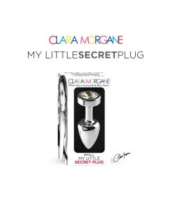Plug Anal En Aluminium Avec Cristal Blanc - Taille S -Lingerie boutique my little secret plug small 4