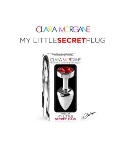 Plug Anal En Aluminium Avec Cristal Rouge - Taille S -Lingerie boutique my little secret plug small 8