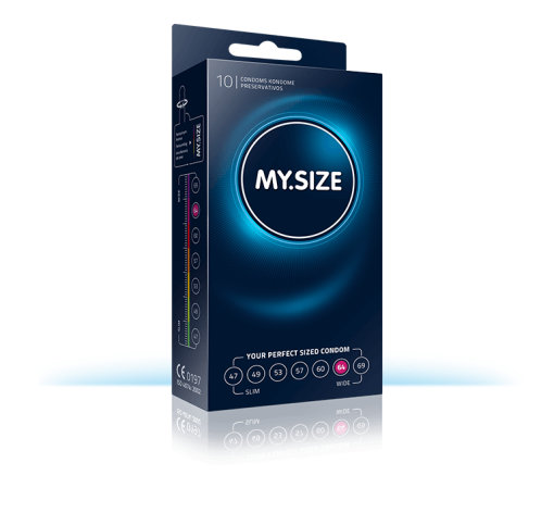 Préservatifs My Size - Taille 64 -Lingerie boutique mysize pack 10er 64 768x711px