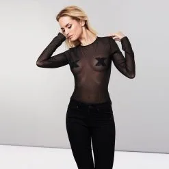 Bijoux Indiscrets Nippies Croix - Noir