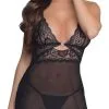 Nuisette En Dentelle Et Transparence 1 Nuisette En Dentelle Et Transparence -Lingerie boutique nuisette transparente cotelli 1