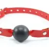 Dollhouse Gag-ball En Cuir Effet Croco Et Latex - Rouge 1 Dollhouse Gag-ball En Cuir Effet Croco Et Latex - Rouge -Lingerie boutique os 1143 s 1