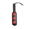 Paddle En Simili Cuir Motif 3 Cœurs Rouges -Lingerie boutique paddle trois coeurs