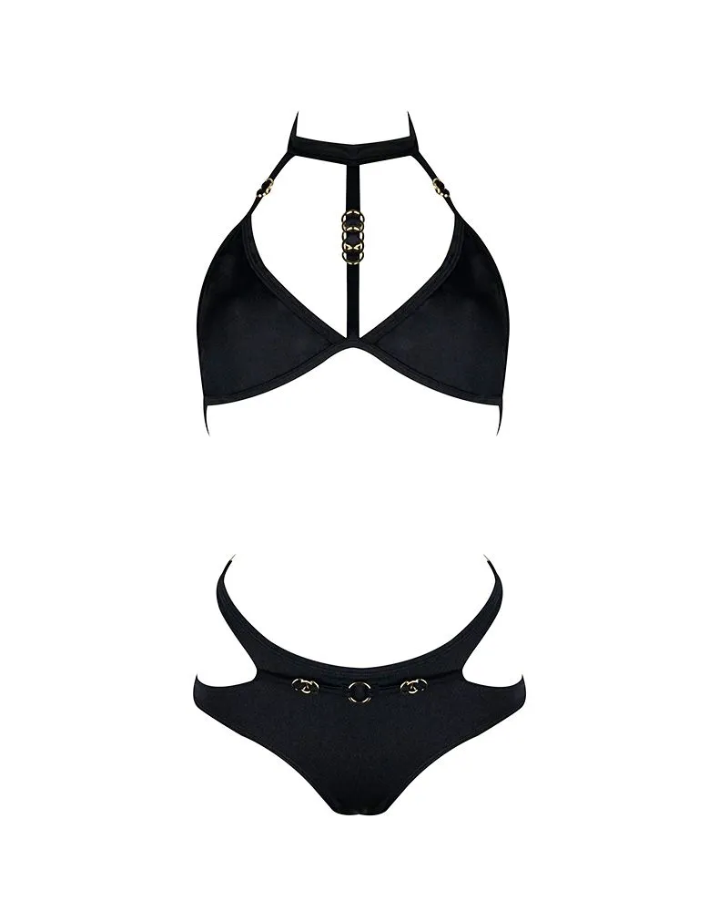 E.L.F. Zhou London Playsuit Maillot Avec Bijoux Plaqués Or - Pebble 5 E.L.F. Zhou London Playsuit Maillot Avec Bijoux Plaqués Or - Pebble – Image 3