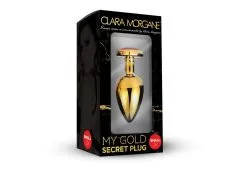 Plug Anal En Aluminium Doré Avec Cristal Rouge - Taille S 5 Plug Anal En Aluminium Doré Avec Cristal Rouge - Taille S -Lingerie boutique plug aluminium dore cristal rouge small 2