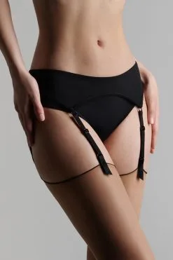 Maison Close Porte-Jarretelles - Le Petit Secret -Lingerie boutique porte jarretelles petit secret noir 1
