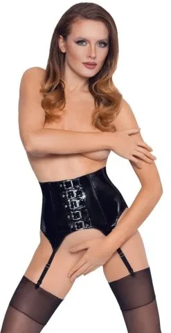 Porte-jarretelles En Vinyle Avec Boucles -Lingerie boutique porte jarretelles vinyles boucles 2