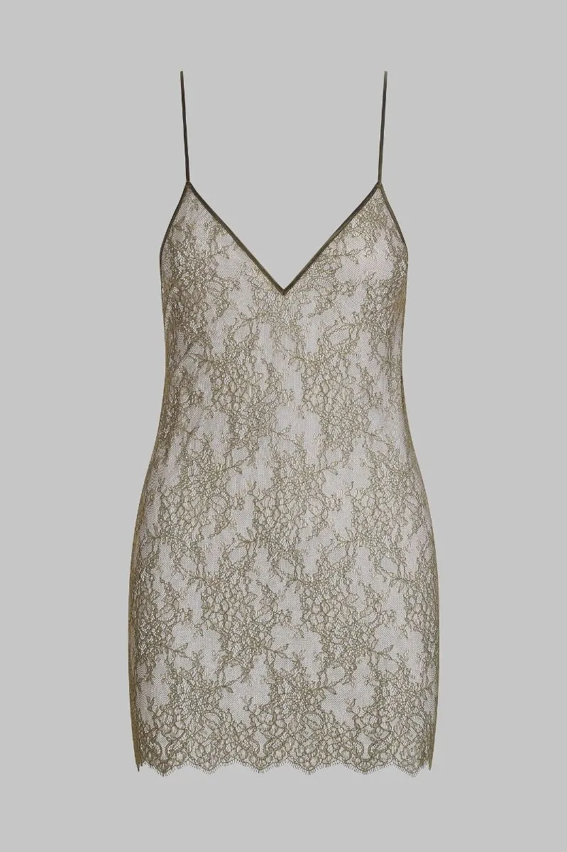 Maison Close Robe Courte En Dentelle - Rendez-vous Kaki 5 Maison Close Robe Courte En Dentelle - Rendez-vous Kaki – Image 3