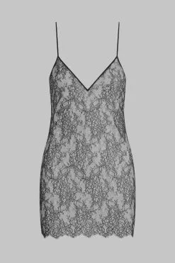 Maison Close Robe Courte En Dentelle - Rendez-vous Noir -Lingerie boutique robe courte rendez vous noir 5 1