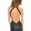 Patrice Catanzaro Robe Longue Dos Nu En Wetlook - Poussycat -Lingerie boutique robe longue lycra laque poussycat catanzaro 2