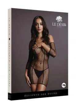 Le Désir Robe Manches Longues En Résille Large - Jeanne -Lingerie boutique robe manches longues resille large 5