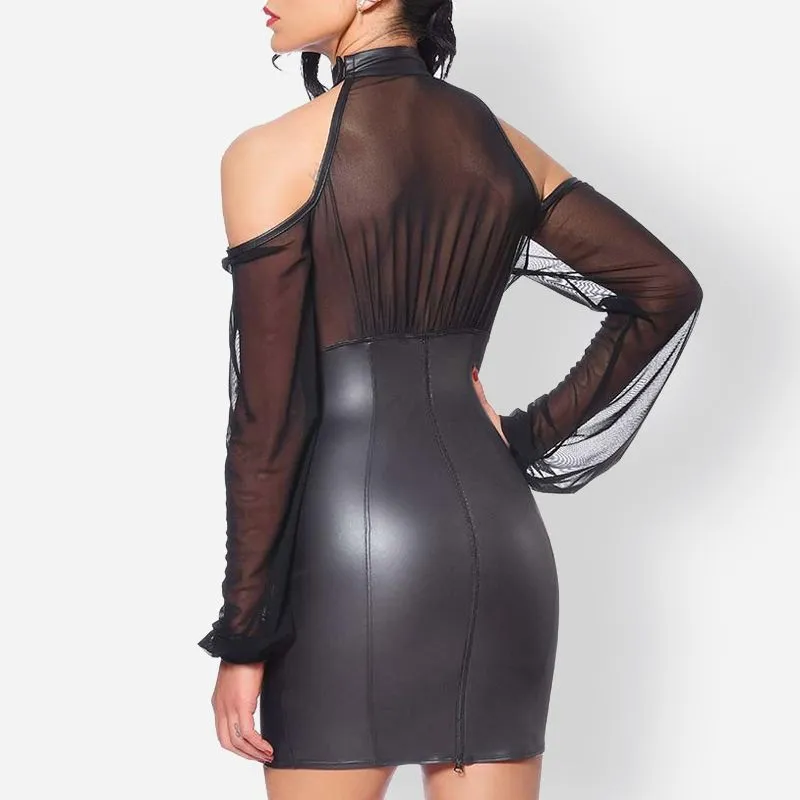 Patrice Catanzaro Robe En Résille Et Wetlook - Sophie 4 Patrice Catanzaro Robe En Résille Et Wetlook - Sophie – Image 2