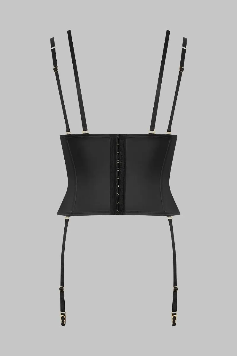 Maison Close Serre-taille Avec Bretelles Et Porte-jarretelles - Chambre Noire Or 4 Maison Close Serre-taille Avec Bretelles Et Porte-jarretelles - Chambre Noire Or – Image 2