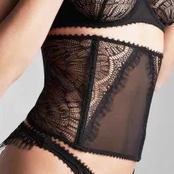 Maison Close Serre-taille Porte-jarretelles - Accroche Coeur -Lingerie boutique serre taille pj accroche coeur 5