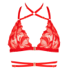 Impudique Soutien-gorge En Dentelle Rouge Et Lanières - Bijou -Lingerie boutique sg dentelle rouge lanieres bijou cantanzaro 1