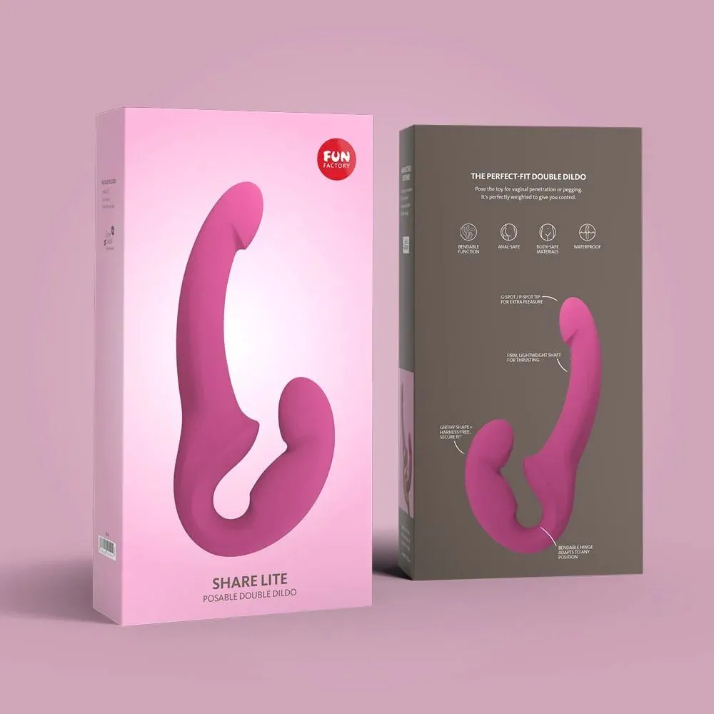 Fun Factory Dildo Strap-on - Share Lite Fuchsia 3 Fun Factory Dildo Strap-on - Share Lite Fuchsia