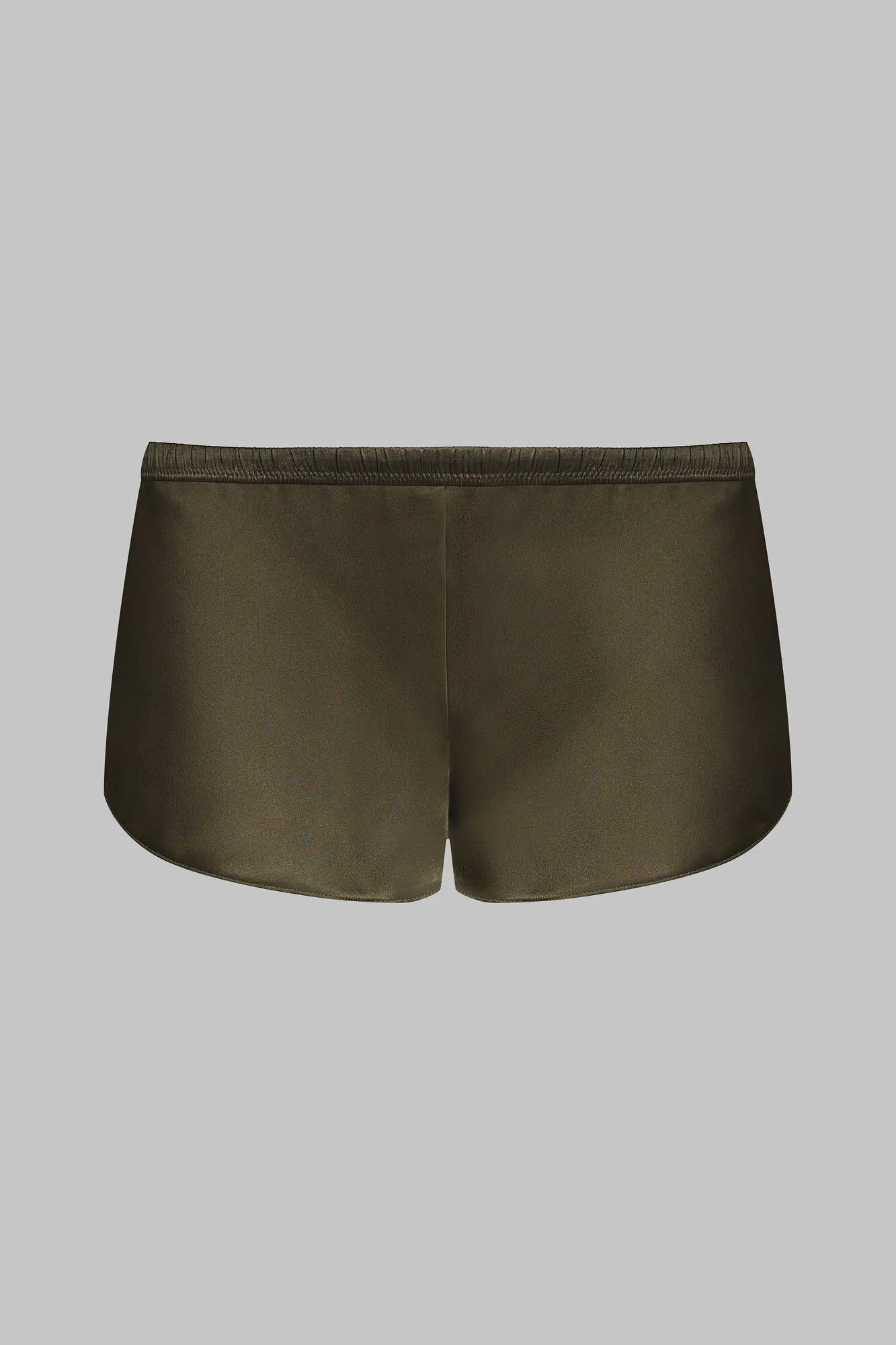 Maison Close Short En Soie - Rendez-vous Kaki 5 Maison Close Short En Soie - Rendez-vous Kaki – Image 3