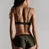 Maison Close Short En Soie - Rendez-vous Kaki 2 Maison Close Short En Soie - Rendez-vous Kaki -Lingerie boutique short rendez vous kaki 6