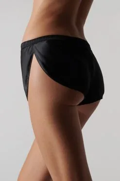 Maison Close Short En Soie - Rendez-vous Noir -Lingerie boutique short rendez vous noir 2