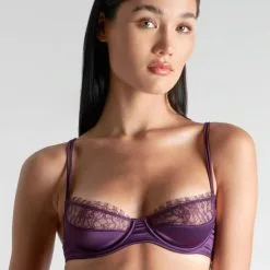 Maison Close Soutien 1/4 Cup - Villa Satine - Violet