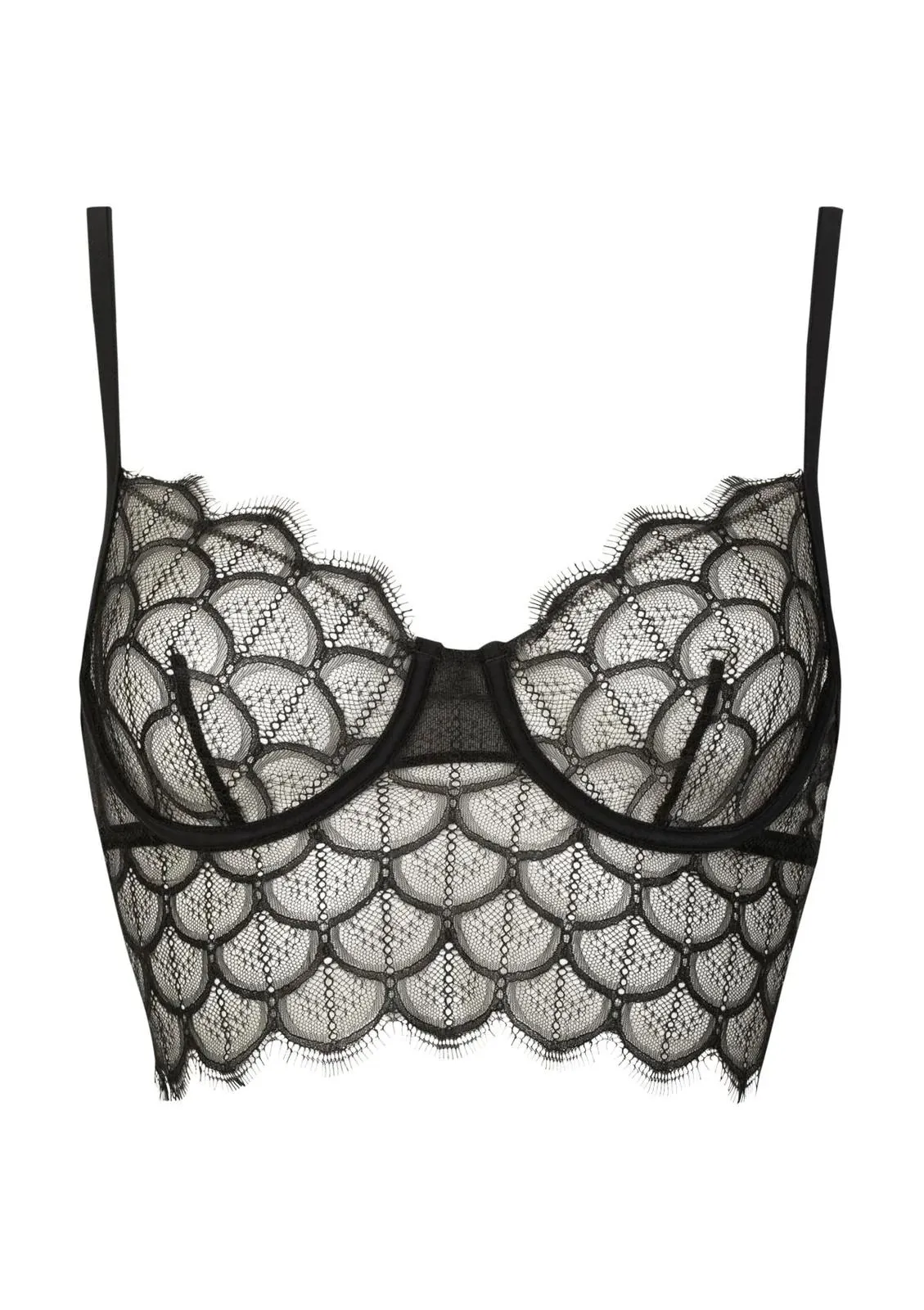 Atelier Amour Soutien-gorge Bustier En Dentelle Fine - Mystic Shadow 3 Atelier Amour Soutien-gorge Bustier En Dentelle Fine - Mystic Shadow