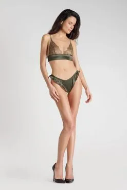 Maison Close Soutien-gorge Triangle Bustier - Rendez-vous Kaki 12 Maison Close Soutien-gorge Triangle Bustier - Rendez-vous Kaki -Lingerie boutique soutien gorge bustier rendez vous kaki 2