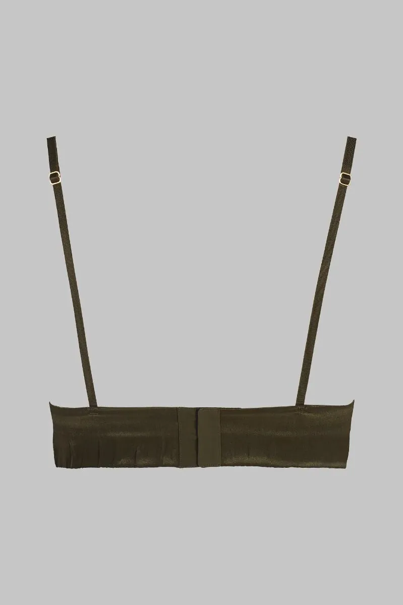 Maison Close Soutien-gorge Triangle Bustier - Rendez-vous Kaki 4 Maison Close Soutien-gorge Triangle Bustier - Rendez-vous Kaki – Image 2