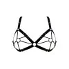 E.L.F. Zhou London Soutien-gorge Harnais Avec Attaches Or - Cage O-ring Bra Shade Of Darker