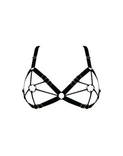 E.L.F. Zhou London Soutien-gorge Harnais Avec Attaches Or - Cage O-ring Bra Shade Of Darker