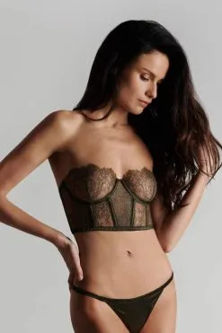 Maison Close Soutien-gorge Bustier - Rendez-vous Kaki 15 Maison Close Soutien-gorge Bustier - Rendez-vous Kaki -Lingerie boutique soutien gorge corset rendez vous kaki 1