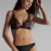Maison Close Soutien-gorge Foulard En Dentelle Et Soie - Rendez-vous Noir