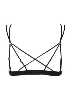 Atelier Amour Soutien-gorge Triangle En Tulle Brodé - Après Minuit -Lingerie boutique soutien gorge triangle apres minuit 2 1