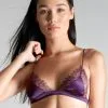 Maison Close Soutien-gorge Triangle - Villa Satine - Violet -Lingerie boutique soutien gorge triangle villa satine violet 1