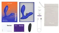 We-Vibe Stimulateur Prostatique Vibrant Et Télécommandé Vector + - Bleu 15 We-Vibe Stimulateur Prostatique Vibrant Et Télécommandé Vector + - Bleu -Lingerie boutique stimulateur prostatique vibrant telecommande vector bleu 6