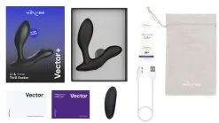 We-Vibe Stimulateur Prostatique Vibrant Et Télécommandé Vector + - Noir 16 We-Vibe Stimulateur Prostatique Vibrant Et Télécommandé Vector + - Noir -Lingerie boutique stimulateur prostatique vibrant telecommande vector noir 8