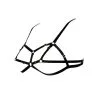 E.L.F. Zhou London Soutien-gorge Harnais D-Ring - Bondage Noir
