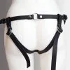 The Sinners Harnais Pour Gode-ceinture Avec Attaches D-Ring - Cuir Souple Noir 2 The Sinners Harnais Pour Gode-ceinture Avec Attaches D-Ring - Cuir Souple Noir -Lingerie boutique strapon noir ouvert doubleanneaux dos