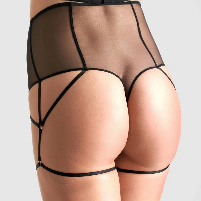 Maison Close String Taille Haute - L'Amoureuse - Dahlia Noir 3 Maison Close String Taille Haute - L'Amoureuse - Dahlia Noir