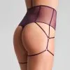 Maison Close String Taille Haute - L'Amoureuse - Orchidée Violette -Lingerie boutique string haut l amoureuse orchidee 1