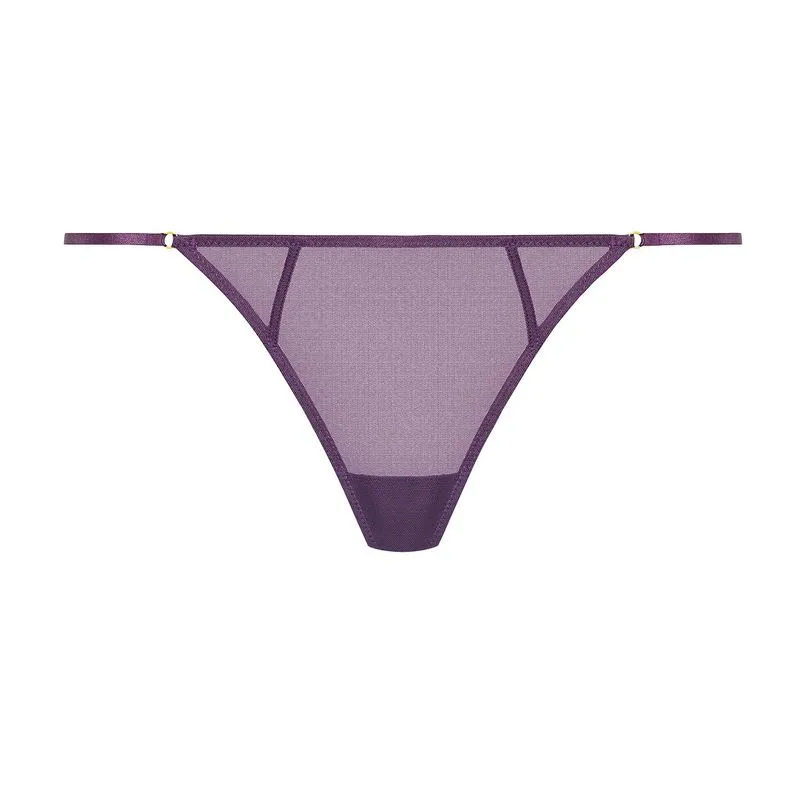 Maison Close Mini String - L'Amoureuse - Orchidée Violette 4 Maison Close Mini String - L'Amoureuse - Orchidée Violette – Image 2