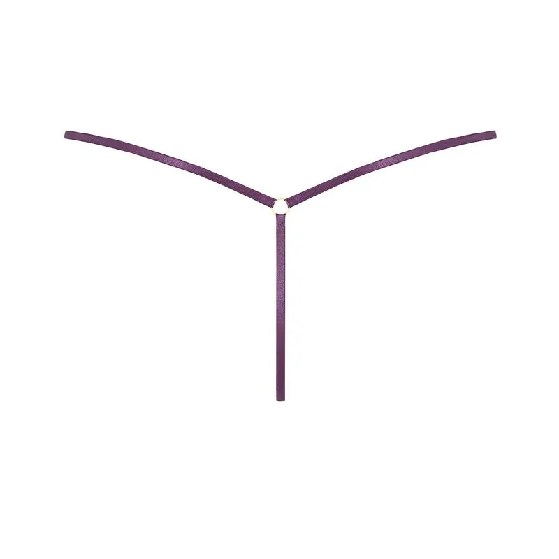 Maison Close Mini String - L'Amoureuse - Orchidée Violette 6 Maison Close Mini String - L'Amoureuse - Orchidée Violette – Image 4