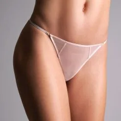 Maison Close Mini String - L'Amoureuse - Pivoine Rose -Lingerie boutique string l amoureuse pivoine 5