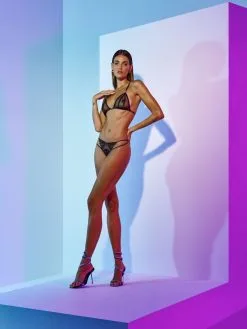 Bracli String Avec Lanières à Perles - Manhattan -Lingerie boutique string lanieres manhattan 9