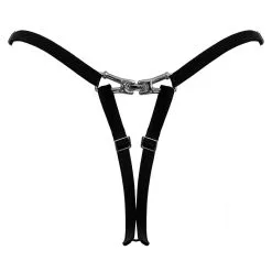 Paloma Casile String En Tulle Brodé Avec Bijou Argent - Maaya -Lingerie boutique string maaya 3