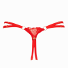 Impudique String Ouvert En Dentelle Rouge - Libertine -Lingerie boutique string ouvert libertine 2